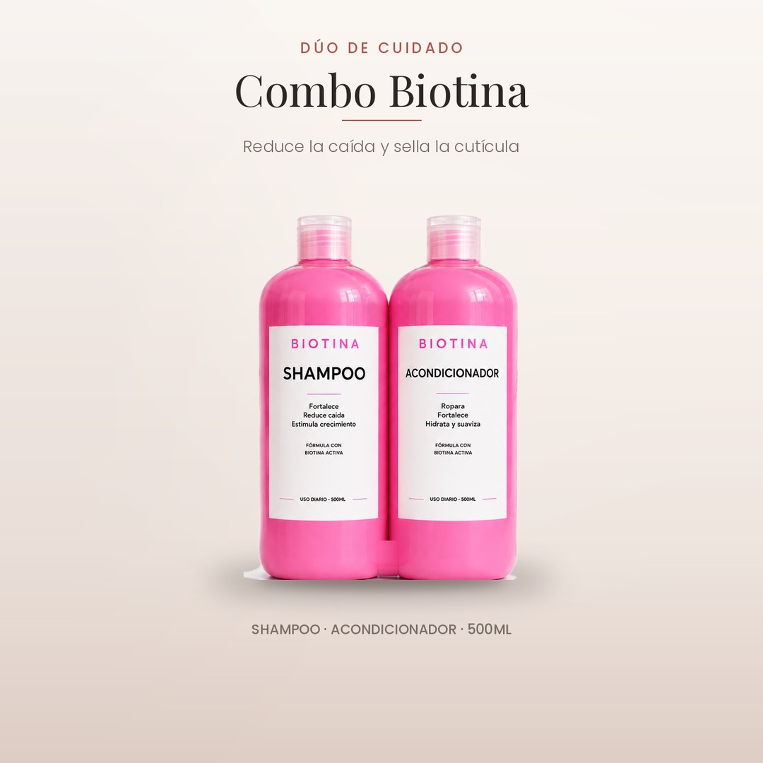 Dúo Shampoo + Acondicionador Biotina PG
